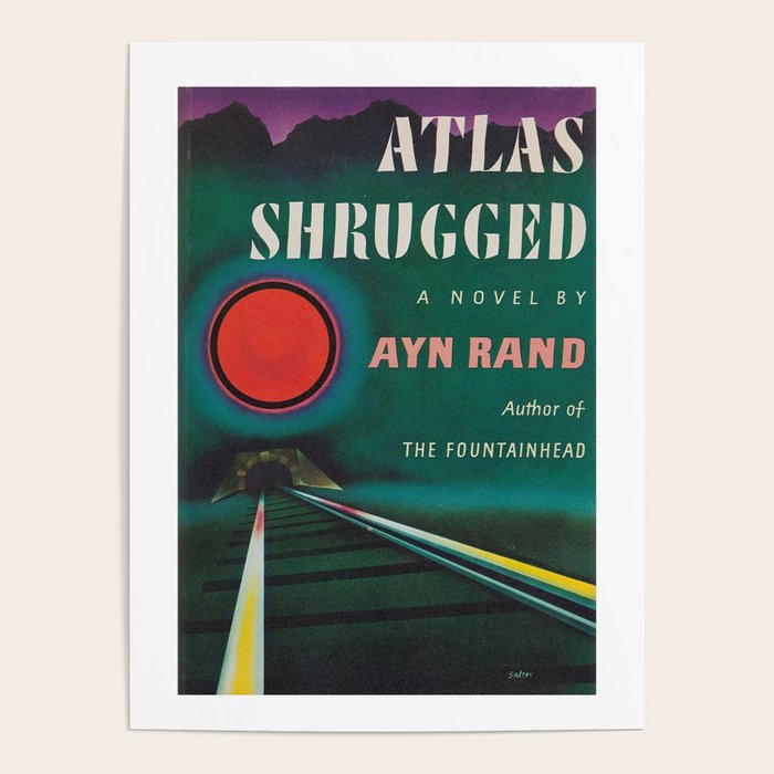 Atlas Shrugged by Ayn Rand 1957- Vintage First Edition Book Cover  Poster Gallery Image 4