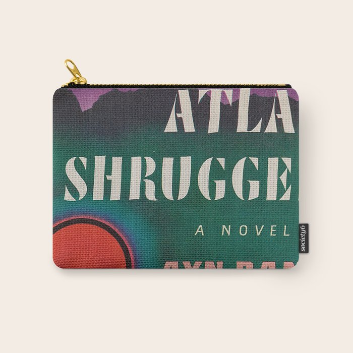 Atlas Shrugged by Ayn Rand 1957- Vintage First Edition Book Cover  Carry All Pouch Gallery Image 1