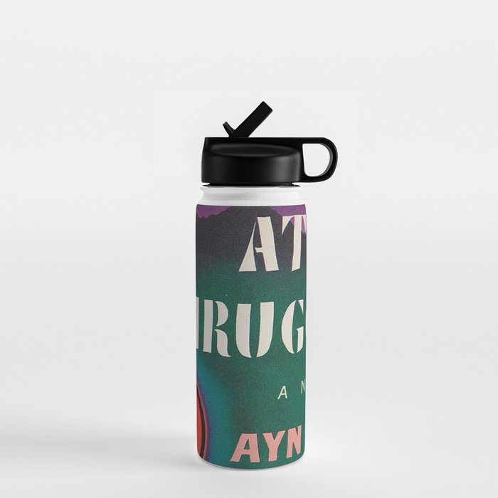 Atlas Shrugged by Ayn Rand 1957- Vintage First Edition Book Cover  Water Bottle Gallery Image 1