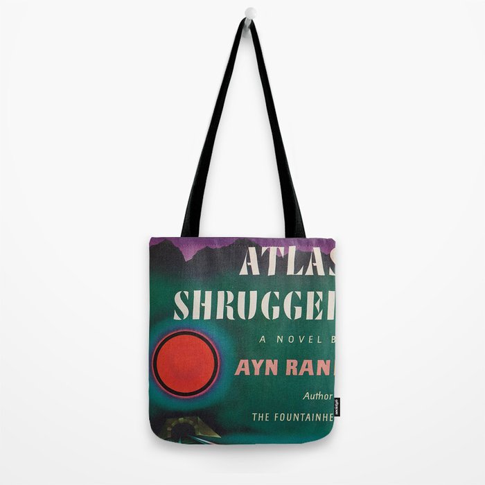 Atlas Shrugged by Ayn Rand 1957- Vintage First Edition Book Cover  Tote Bag Gallery Image 2