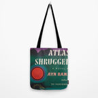 Atlas Shrugged by Ayn Rand 1957- Vintage First Edition Book Cover  Tote Bag Gallery Image 2