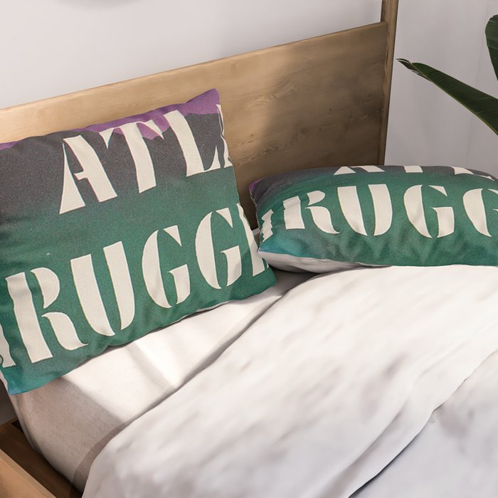 Atlas Shrugged by Ayn Rand 1957- Vintage First Edition Book Cover  Pillow Sham Gallery Image 2