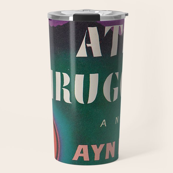 Atlas Shrugged by Ayn Rand 1957- Vintage First Edition Book Cover  Travel Mug Gallery Image 1