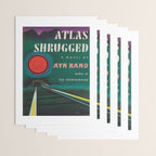 Atlas Shrugged by Ayn Rand 1957- Vintage First Edition Book Cover  Wrapping Paper Gallery Image 3