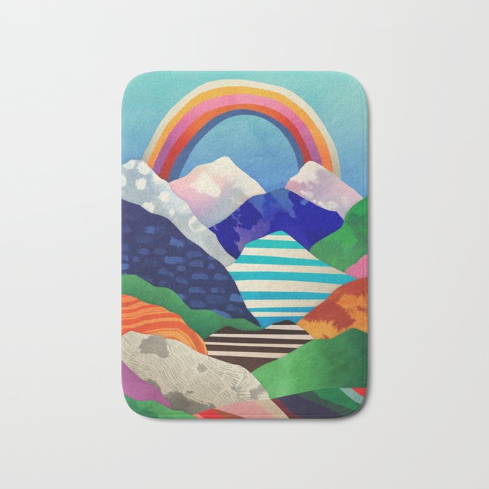 Rainbow in April Bath Mat Gallery Image 1