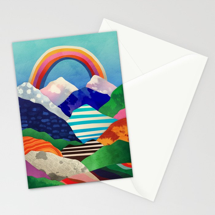 Rainbow in April Stationery Card Gallery Image 2
