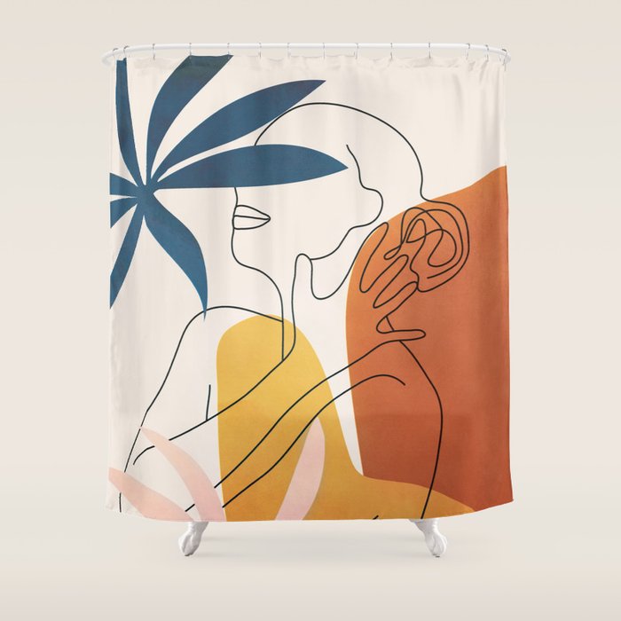 Minimal Movement I Shower Curtain Gallery Image 1