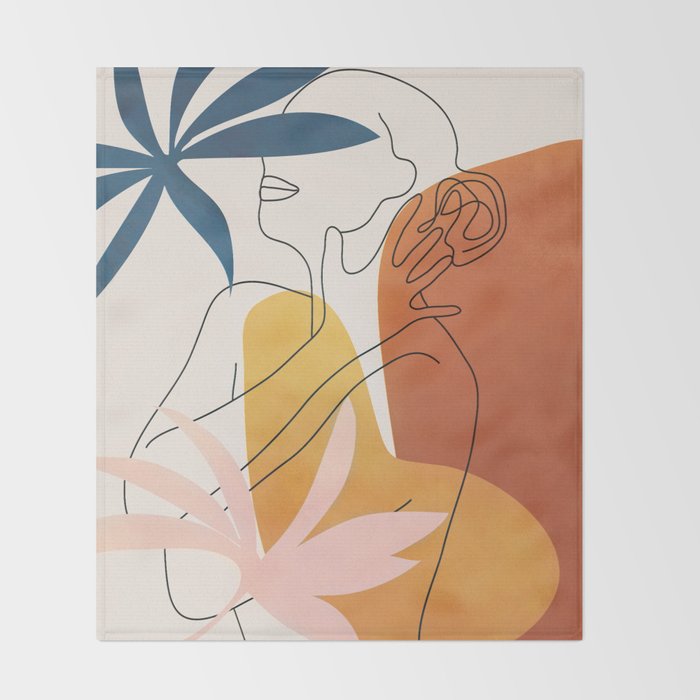 Minimal Movement I Throw Blanket Gallery Image 2