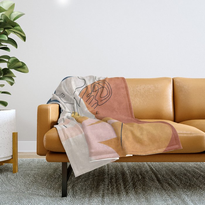 Minimal Movement I Throw Blanket Gallery Image 1