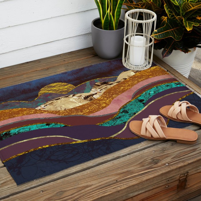 Color Fields Outdoor Rug Gallery Image 2