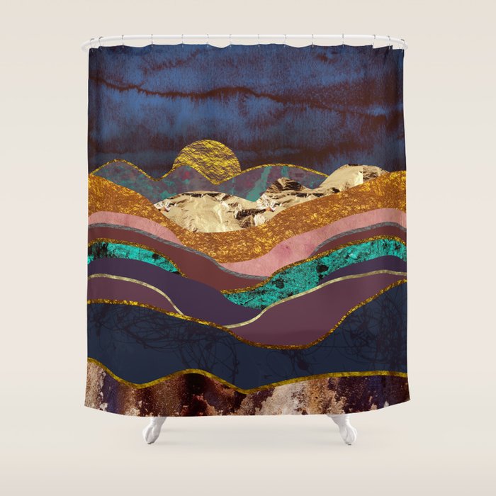 Color Fields Shower Curtain Gallery Image 1