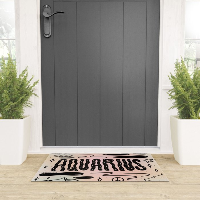 Celestial Aquarius Welcome Mat Gallery Image 3
