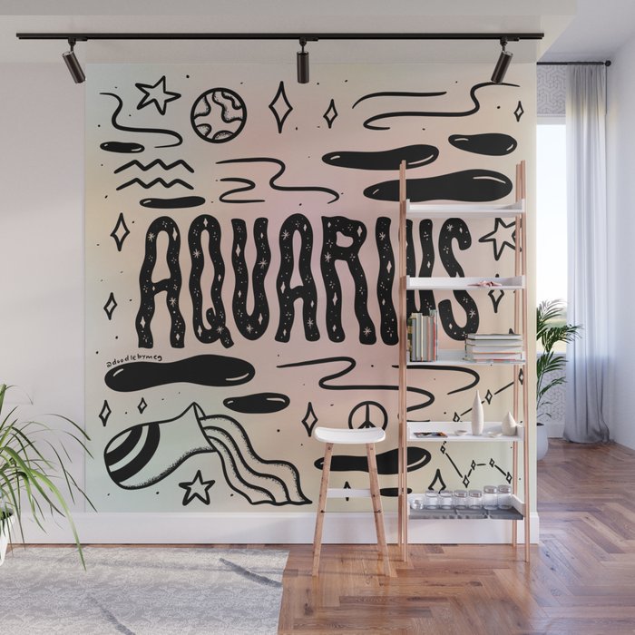 Celestial Aquarius Wall Mural Gallery Image 1