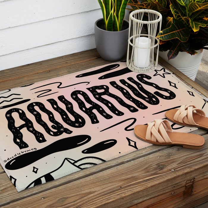 Celestial Aquarius Outdoor Rug Gallery Image 2
