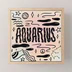 Celestial Aquarius Mini Art Print Gallery Image 1