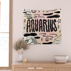 Celestial Aquarius Wall Tapestry Gallery Image 2