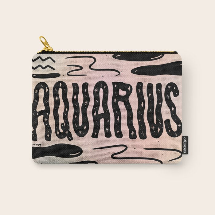 Celestial Aquarius Carry All Pouch Gallery Image 1