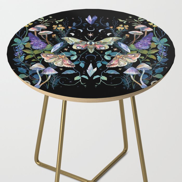 Crystals Moth Mushrooms Side Table Gallery Image 2