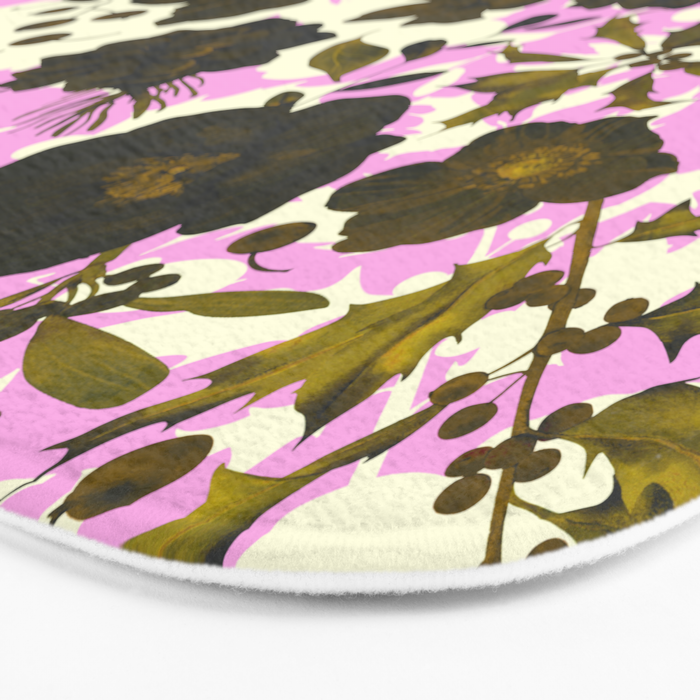 Illuminated garden silhouette Bath Mat Gallery Image 3