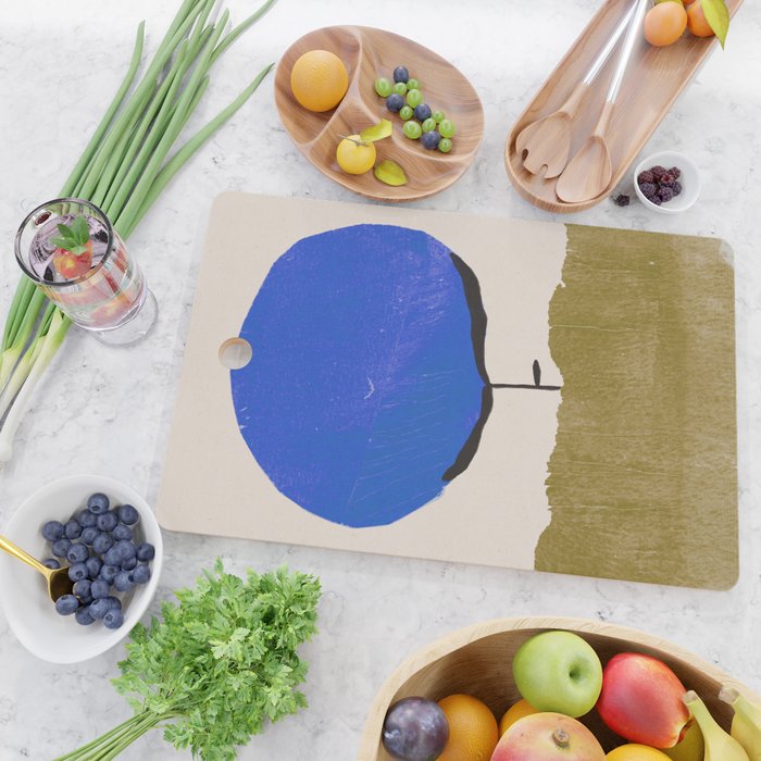 Blue Flower Cutting Board Gallery Image 2