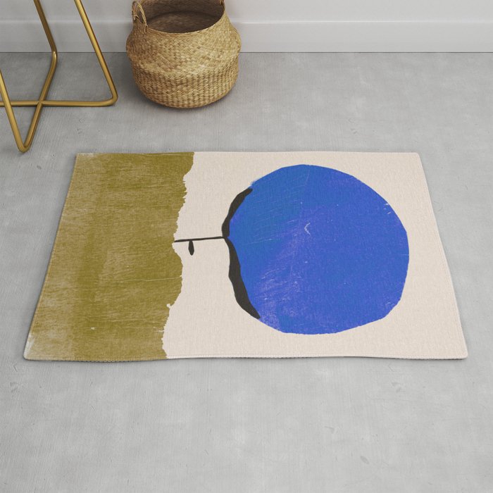 Blue Flower Rug Gallery Image 1
