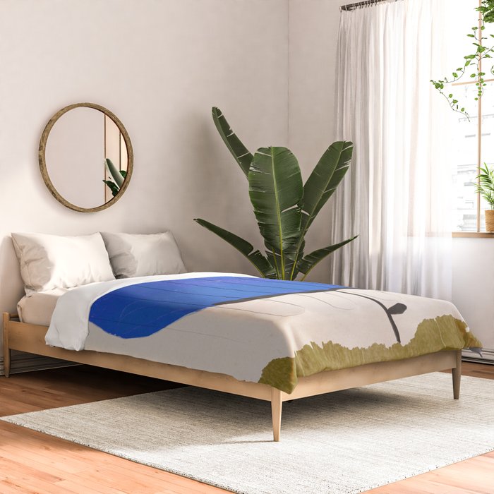 Blue Flower Comforter Gallery Image 2