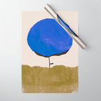 Blue Flower Wrapping Paper Gallery Image 1