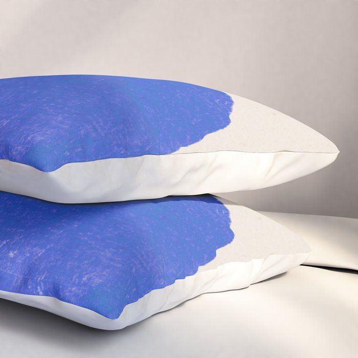 Blue Flower Pillow Sham Gallery Image 3