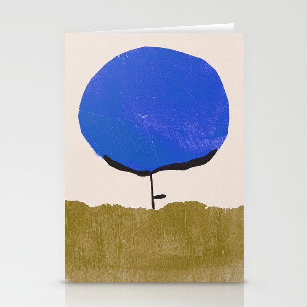 Blue Flower Stationery Card Gallery Image 2