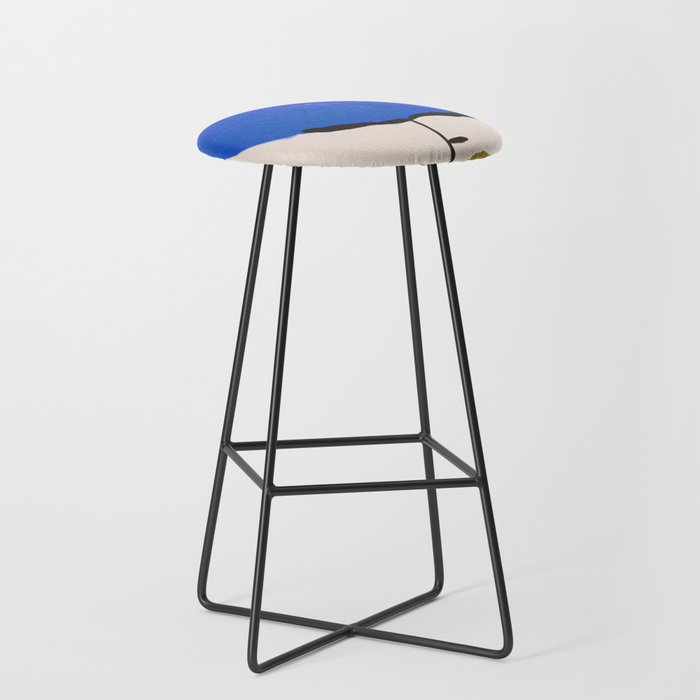 Blue Flower Stool Gallery Image 1