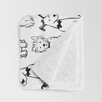 Three dogs Throw Blanket Gallery Image 3