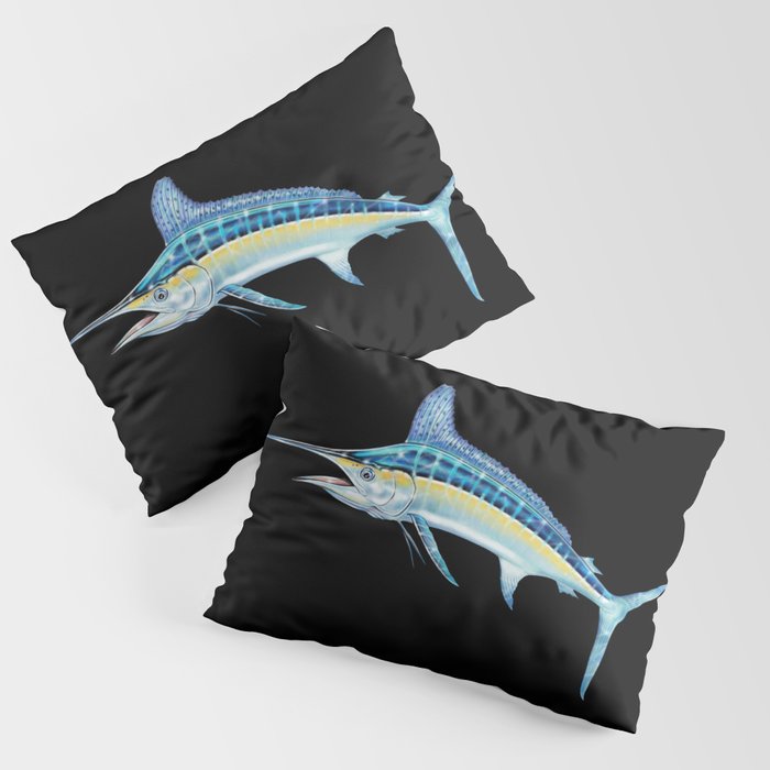 White Marlin Pillow Sham Gallery Image 1