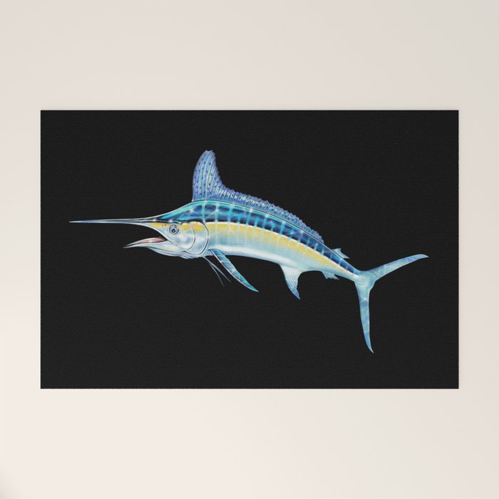 White Marlin Welcome Mat Gallery Image 1