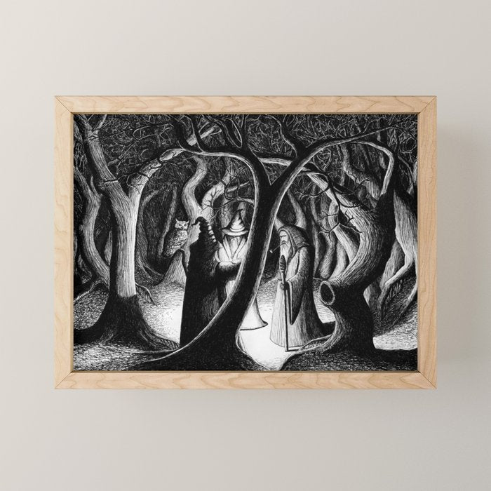 Wizards in the Woods Mini Art Print Gallery Image 1