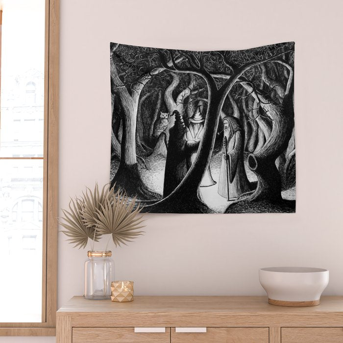 Wizards in the Woods Wall Tapestry Gallery Image 2