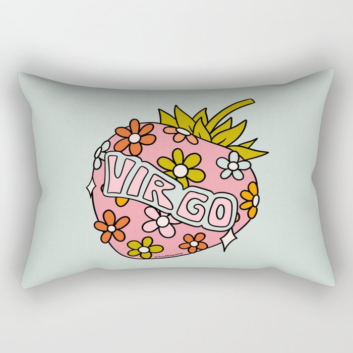 Virgo Strawberry Rectangular Pillow Gallery Image 2