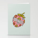 Virgo Strawberry Stationery Card Gallery Image 2