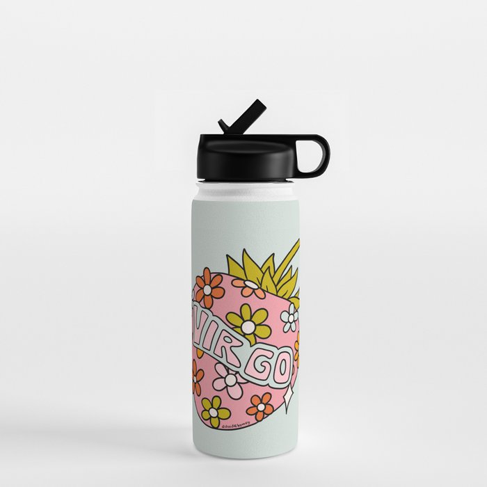 Virgo Strawberry Water Bottle Gallery Image 1
