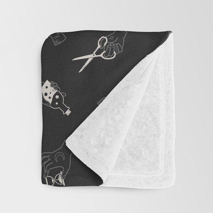 Hands: Seance Throw Blanket Gallery Image 3