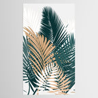 Gold and Green Palm Leaves Tablecloth Gallery Image 2