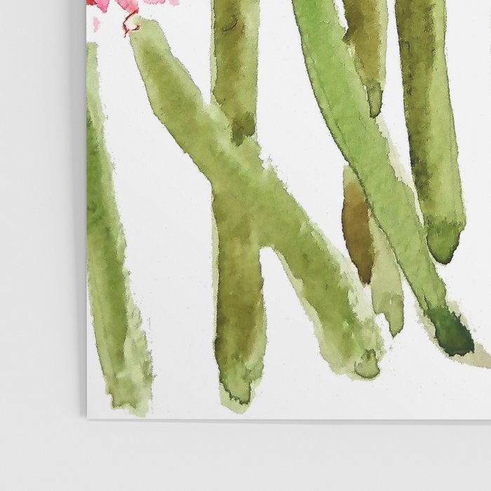 Pink Gerbera Daisy watercolor Poster Gallery Image 3