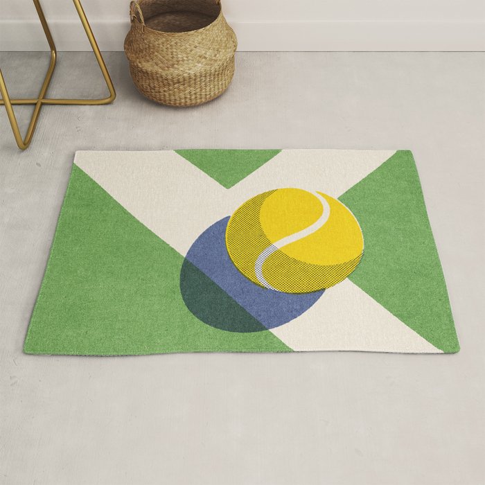 BALLS / Tennis - grass court I Rug Gallery Image 1