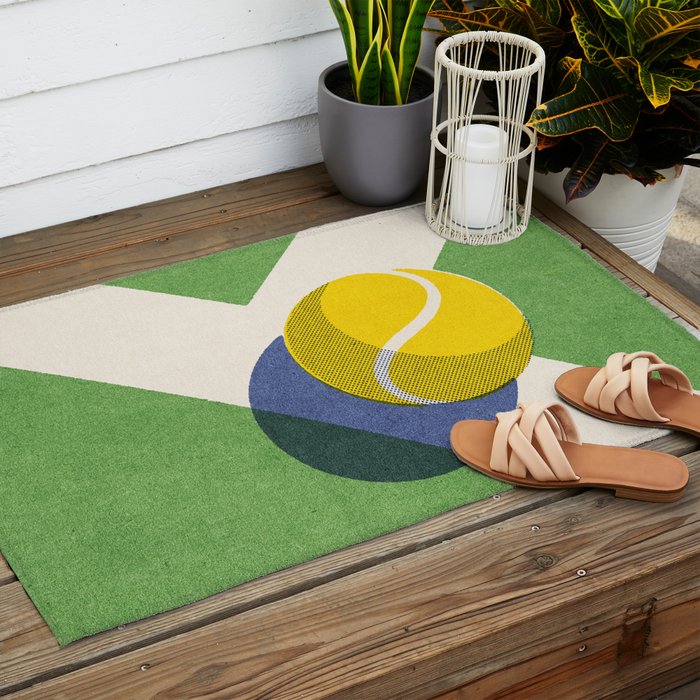 BALLS / Tennis - grass court I Outdoor Rug Gallery Image 2