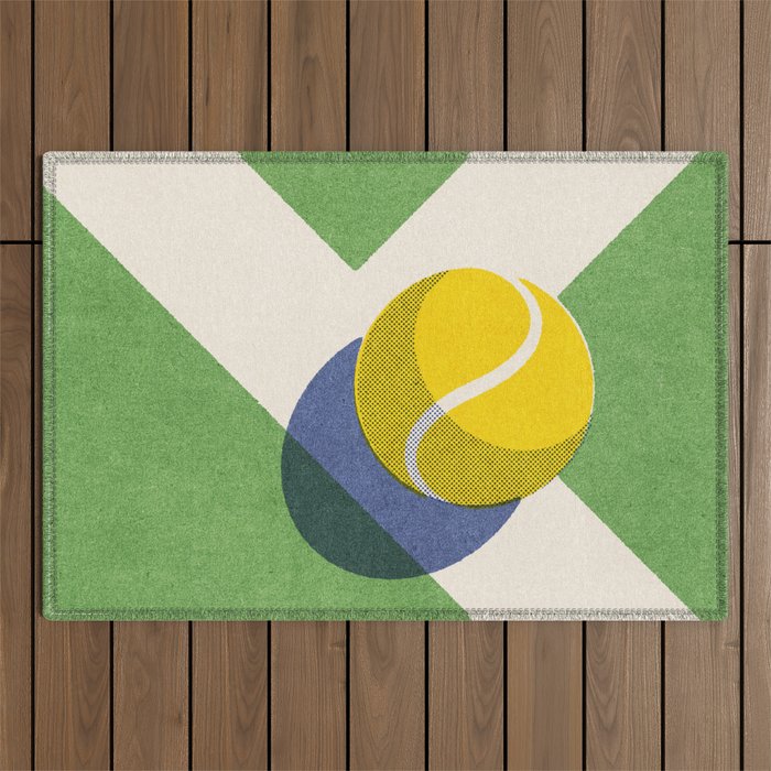 BALLS / Tennis - grass court I Outdoor Rug Gallery Image 1