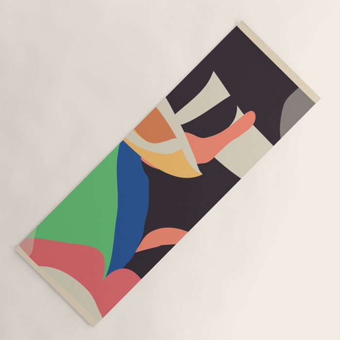 Modern Abstract Art Face 3 Yoga Mat Gallery Image 1
