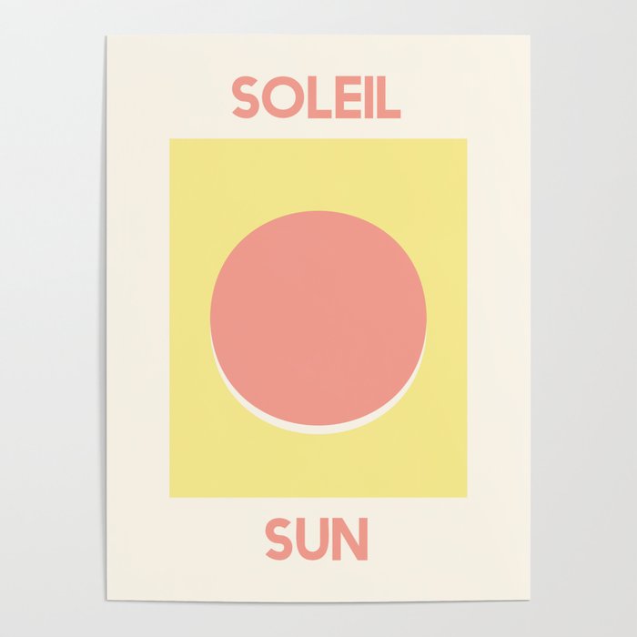 Soleil Orange Sun Poster Gallery Image 4