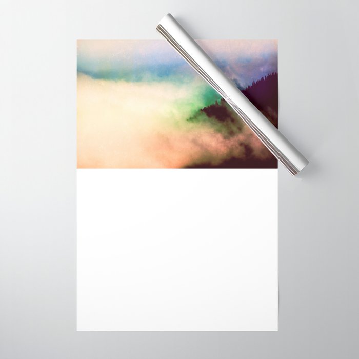 Ethereal Rainbow Clouds - Nature Photography Wrapping Paper Gallery Image 1