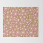 70âs Retro Floral  Throw Blanket Gallery Image 2
