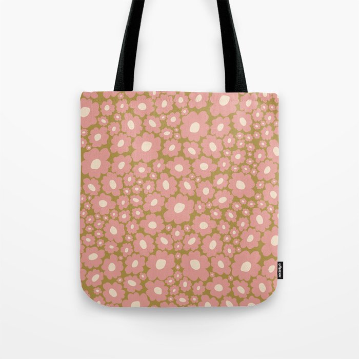 70âs Retro Floral  Tote Bag Gallery Image 1