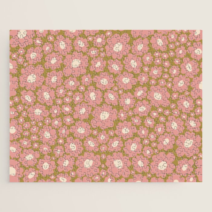 70âs Retro Floral  Jigsaw Puzzle Gallery Image 1